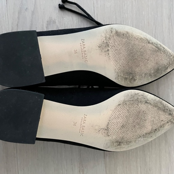 Zara point toe ballet strappy flats - size 36 (US 6/6.5) - Picture 3 of 3